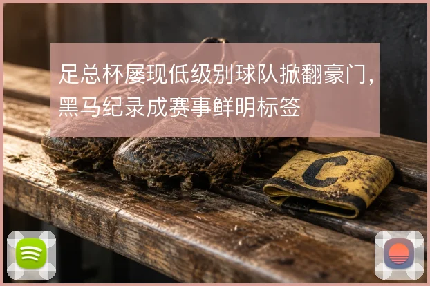 足总杯屡现低级别球队掀翻豪门,黑马纪录成赛事鲜明标签